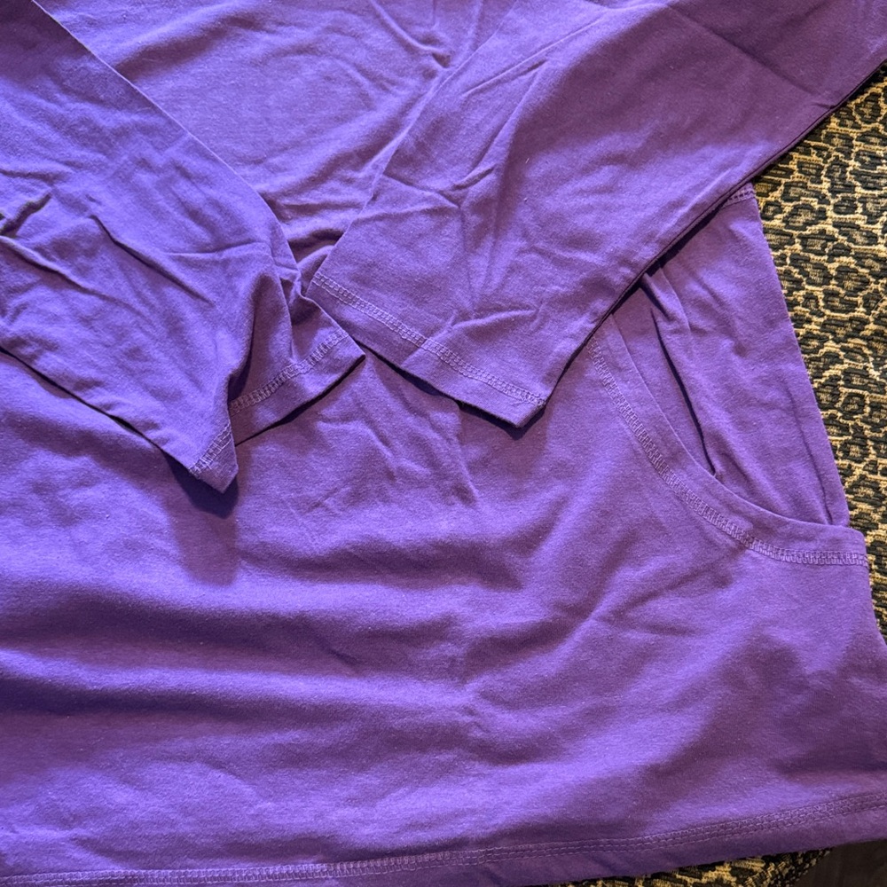 Dreams Co Purple V-Neck Lounge Set 18/20 Petite - Picture 5 of 6
